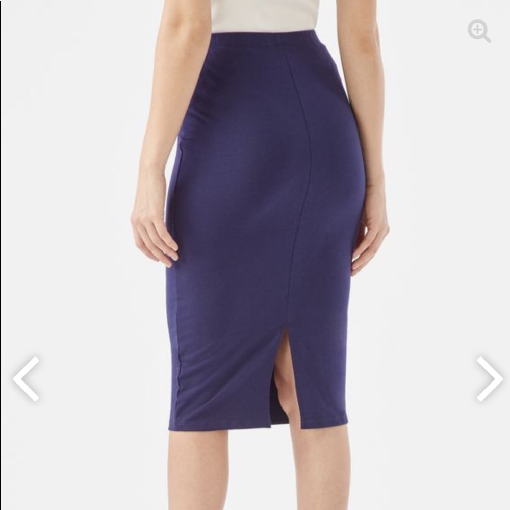 Knit midi skirt